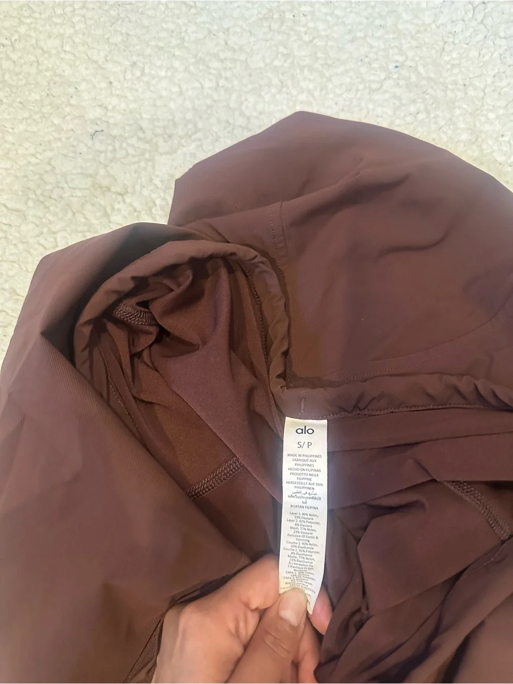 ALO Yoga Women's Mini Skirt in Dark Maroon